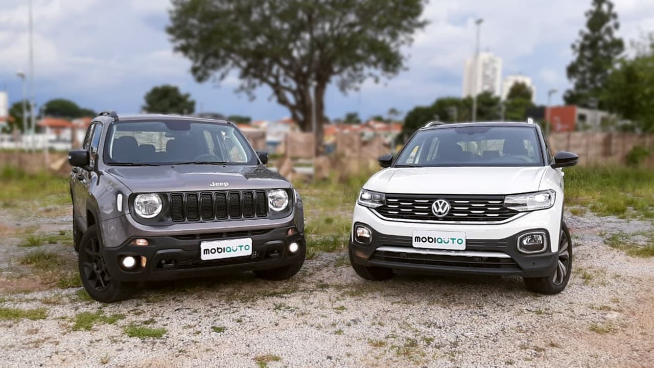 Comparativo: VW T-Cross e Jeep Renegade, os SUVs mais vendidos no Brasil 